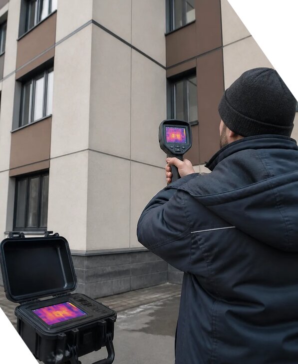 Тепловизионное обследование зданий и сооружений в Петергофе